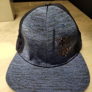 FCB FC Barcelona‎ - Baseball Hat Cap Dark Blue navy denim Adjustable L/XL